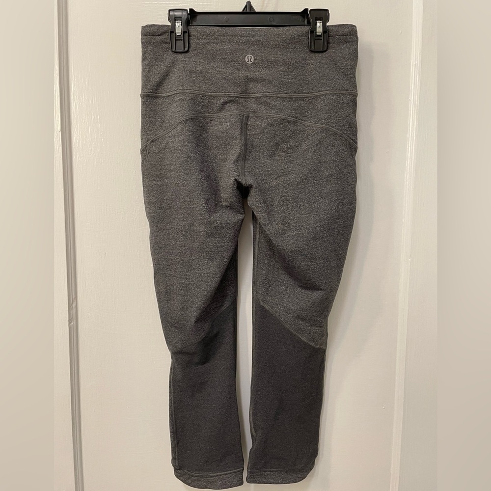 Lululemon Hit It 21” Crop Heathered Black